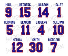 WHA Winnipeg Jets STICKER DECAL historic stars Hull Hedberg Nilsson Sjoberg +