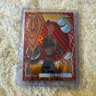 Topps Chrome Disney 2026 Ling Red & Black Mickey Mouse /28 19/28 Rare
