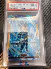 Bandai Dragon Ball Super Vegeta Fusion World Alternate Art FB02-105 Holo PSA 10