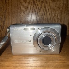 Casio Exilim EX-Z60 Silver 6.0MP 3x Optical Zoom Compact Digital Camera No Batt.