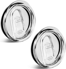 20 oz Skinny Tumbler Replacement Lids 2-Pack Spill Proof for YETI and More