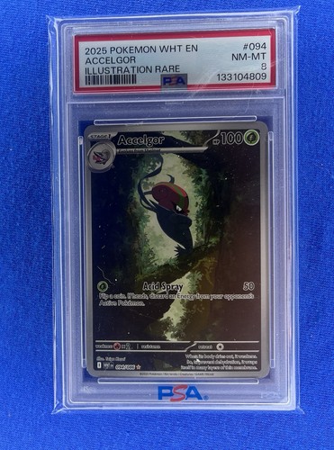 Accelgor graded PSA 8 for sale on eBay