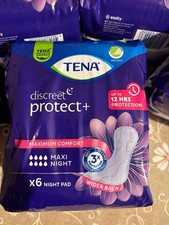 Image of Tena Women's Discreet Maxi Night Incontinence Pads 6 Pack