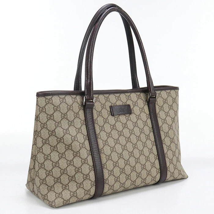 Sac fourre tout toile beige femme GUCCI GU90419 GG Supreme