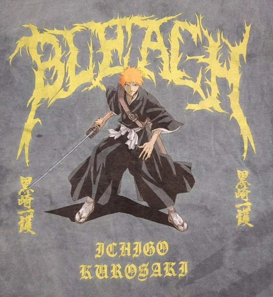 Camiseta SHONEN JUMP BLEACH Anime Ripple Junction ICHIGO Estampado Gráfico Grande Foto 3 de 4