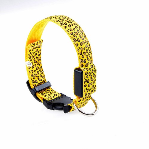 LED Glow Collar Dog Puppy Pet Flashing Light Safety Glow In The Dark FAST POST - Picture 6 of 81