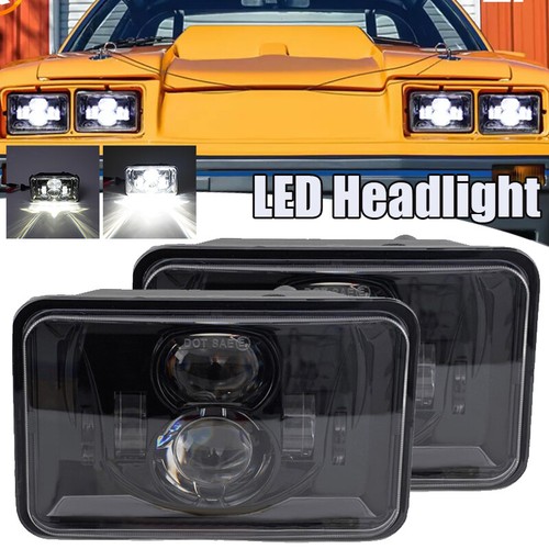 4x6" LED Headlight High Low Beam 2Pcs For Suzuki DRZ400SM DRZ400S DRZ400 Black - Foto 1 di 12