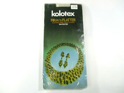 Kolotex Firm N Flatter Control Brief with Gusset Pantihose Sand Stone X- Large