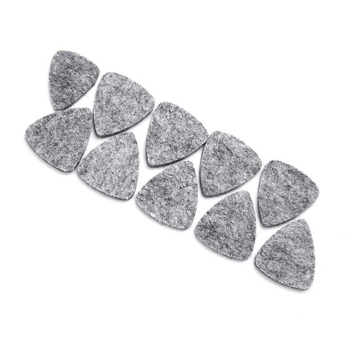10Pcs Wool Felt Guitar Picks Soft Sound Strumming For Guitar Ukulele QH1 - Picture 15 of 22