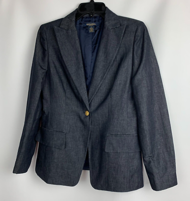ジャケット・アウター Brooks Brothers Blazer Milano fit Brooks Brothers Blazer Milano Fit Blue Collared 1 Button Pockets