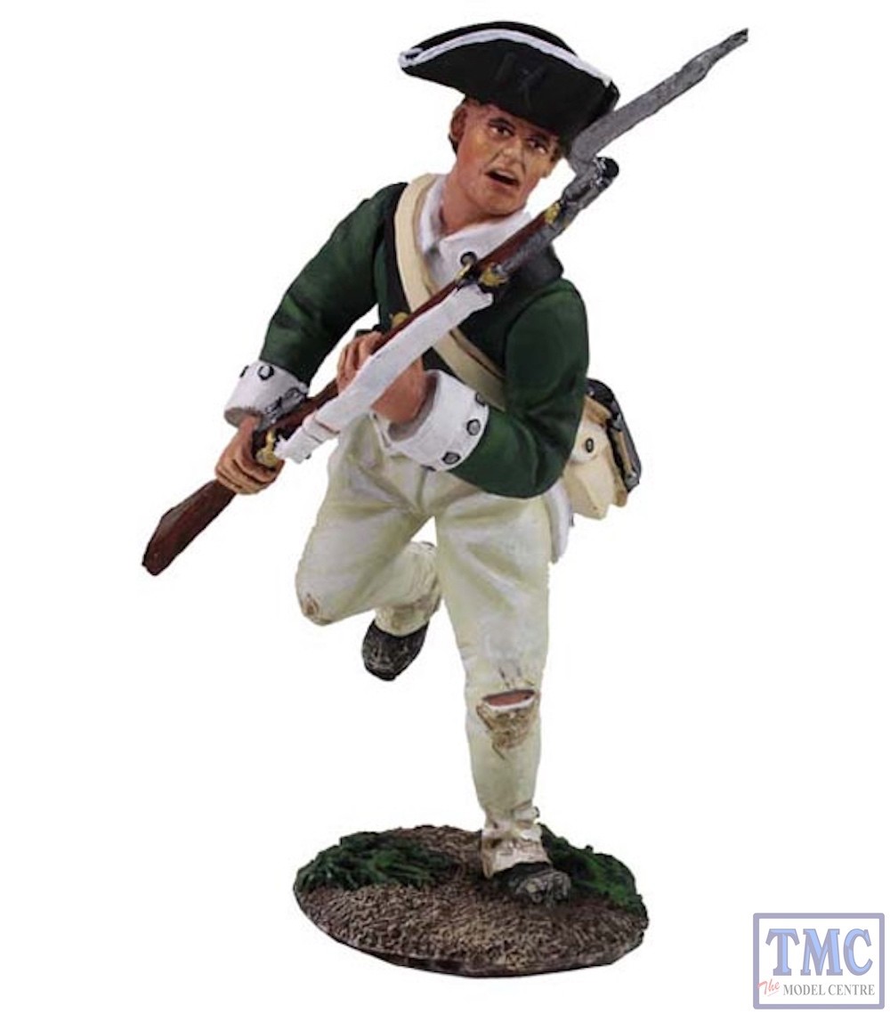 B16028 Loyalist Butler's Ranger Charging with Bayonet Clash of Empires