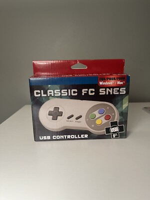 SNES USB Classic Controller Retro Joypad for PC or Mac