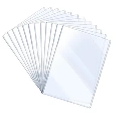 8.5 x 11'' ISO Rigid Print Protectors Clear Rigid Plastic Sheet Paper Page Pr...