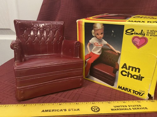 1960's ARM CHAIR for SINDY...Marx Toys...org box