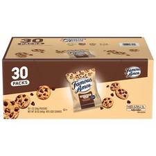 Famous Amos Chocolate Chip Cookies 30 Pack Bo...