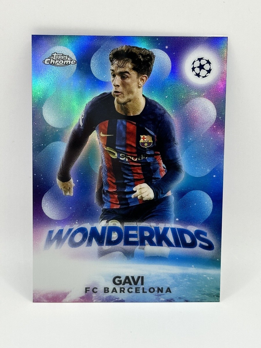 Gavi 2022-23 Topps Chrome Sapphire Wonderkids #W-3 Barcelona | eBay