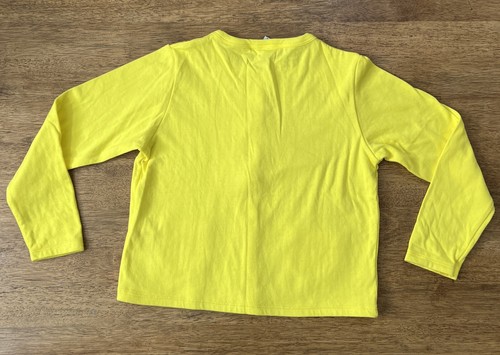 Petit Bateau Cardigan Girls 8 years Yellow Long Sleeves 100% Cotton Pockets - Picture 8 of 14