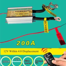 200A Battery Disconnect Cut Off Master Switches w/Remote For 12V Within 4.0 Car