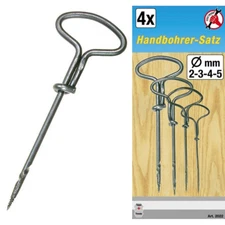 set of 4 pcs manual drills - code bgs2022 KRAFTMANN workshop 