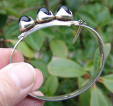 SKANDINAVISCHE 925 STERLING SILBER DESIGNER ARMSPANGE DATIERUNG ( U7 ) 1973
