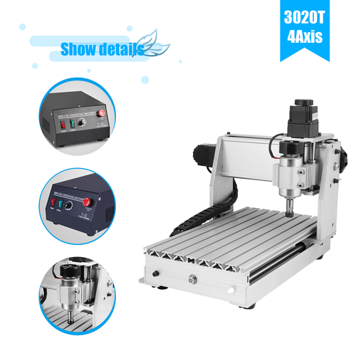 3020T 4 Achse CNC Router Graviermaschine FräSmaschine USB Holzschneider Wood - Bild 7 von 11