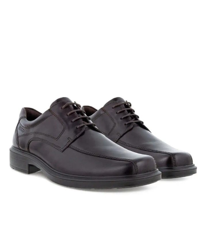 Ecco Mens Helsinki Classic Black Oxford Derby Lace Shoes EU  display picture 1