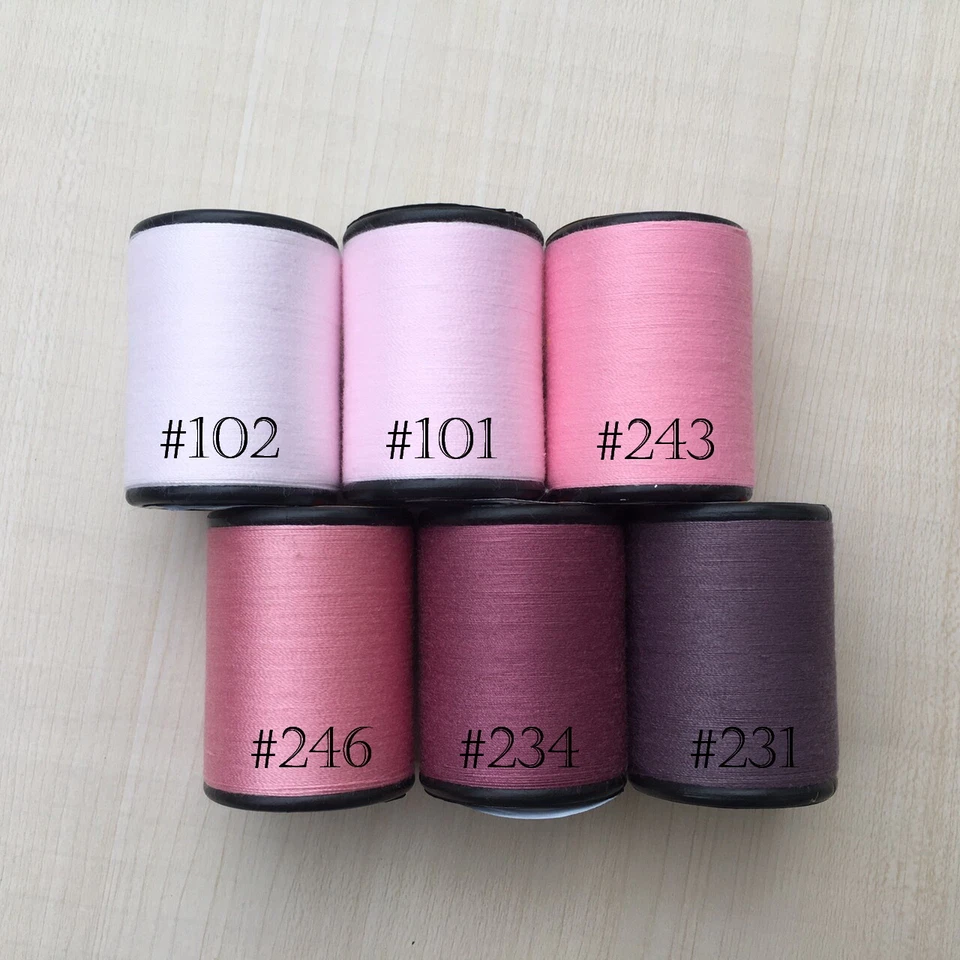 Rose Pink Color shade 6 Spool Sewing Thread All Purpose Spun Polyester 600 Yards - Image 2 of 4