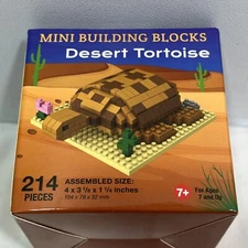 Desert Tortoise - Mini Building Blocks, 214 Pcs., Ages 7+, Impact Photographics