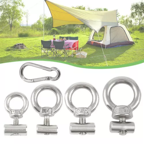 4x AWNING RAIL STOPPERS Caravan Motorhome Campervan STAINLESS STEEL Multipurpose