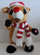 Gemmy Christmas Dancing Singing Rudolph The Red Nose Reindeer Plush