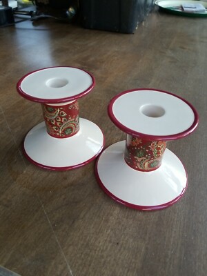 White Barn Candle Company Candlestick Holders (2)