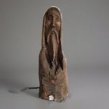 Grande Sculpture  Brutaliste Tronc De Bouleau Art Brut Pièce Unique