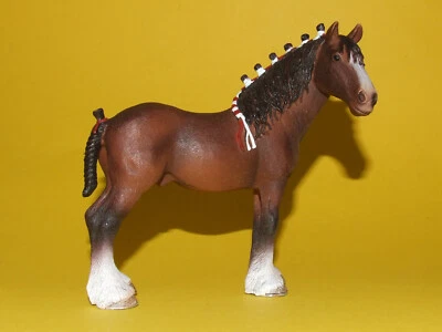 8) Schleich Pferd Horse Kaltblut Clydesdale Hengst 13808 - Bild 1 von 4
