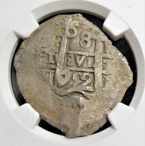 Bolivia: Ferdinand VI Cob 8 Reales 1752 P-q AU50 NGC.