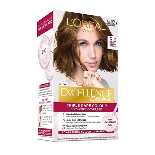 L'Oreal Excellence Creme Brown Blonde Hair Color Dye HA Acid 100% Grey Coverage - Picture 9 of 47