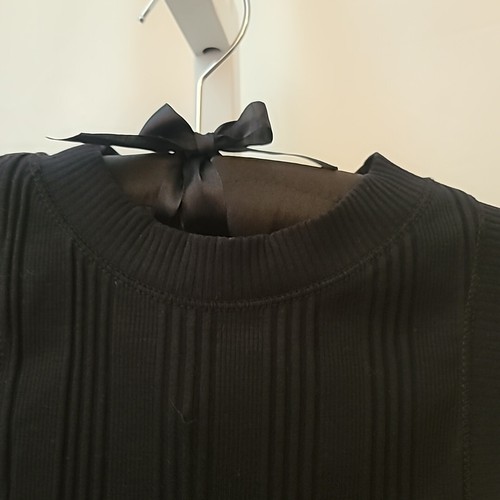 Maglia ZARA nera cropped a costine taglia M senza maniche nera nuova con etichetta - Foto 4 di 10