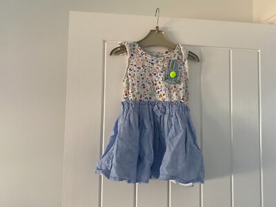 Sommerkleid 18 - 24 Monate (86 cm) blau-weiß von NEXT - Top Zustand