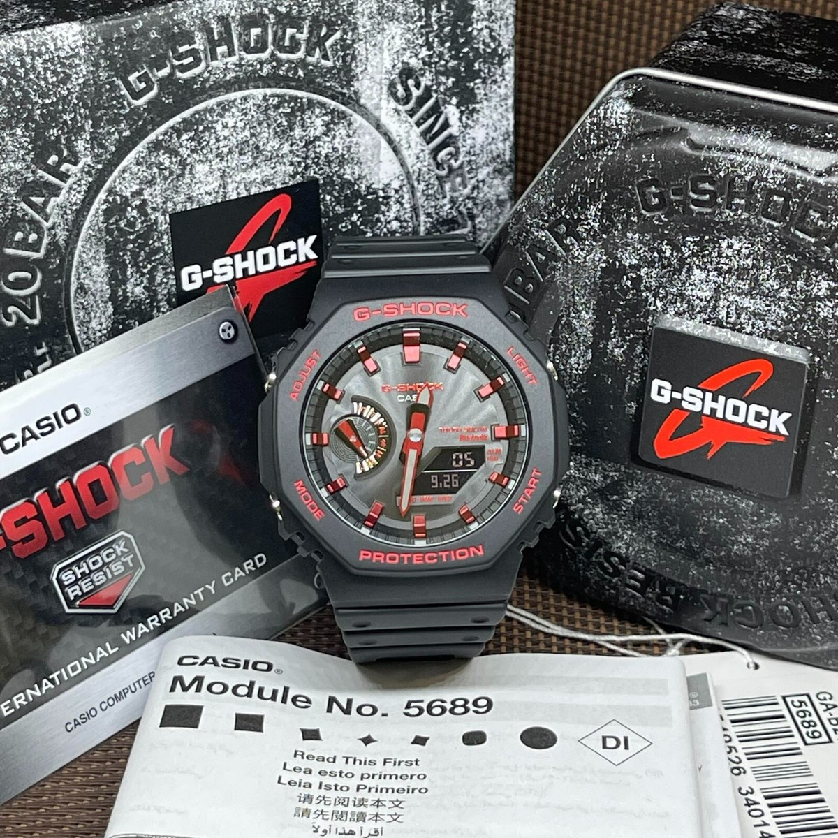 時計 G-SHOCK GA-B2100BNR-1AJF Bluetooth GAB2100BNR1A | G-SHOCK 2100 Series Black | CASIO