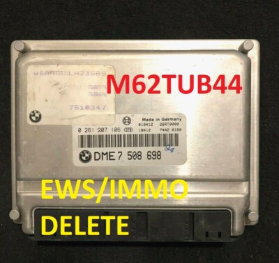 BMW M62TUB44 (vanos) ecu with EWS IMMO OFF 0261207106 0261204620 E38 E39