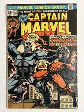 Captain Marvel #33 G- 1.8 Thanos Missing Marvel Value Stamp