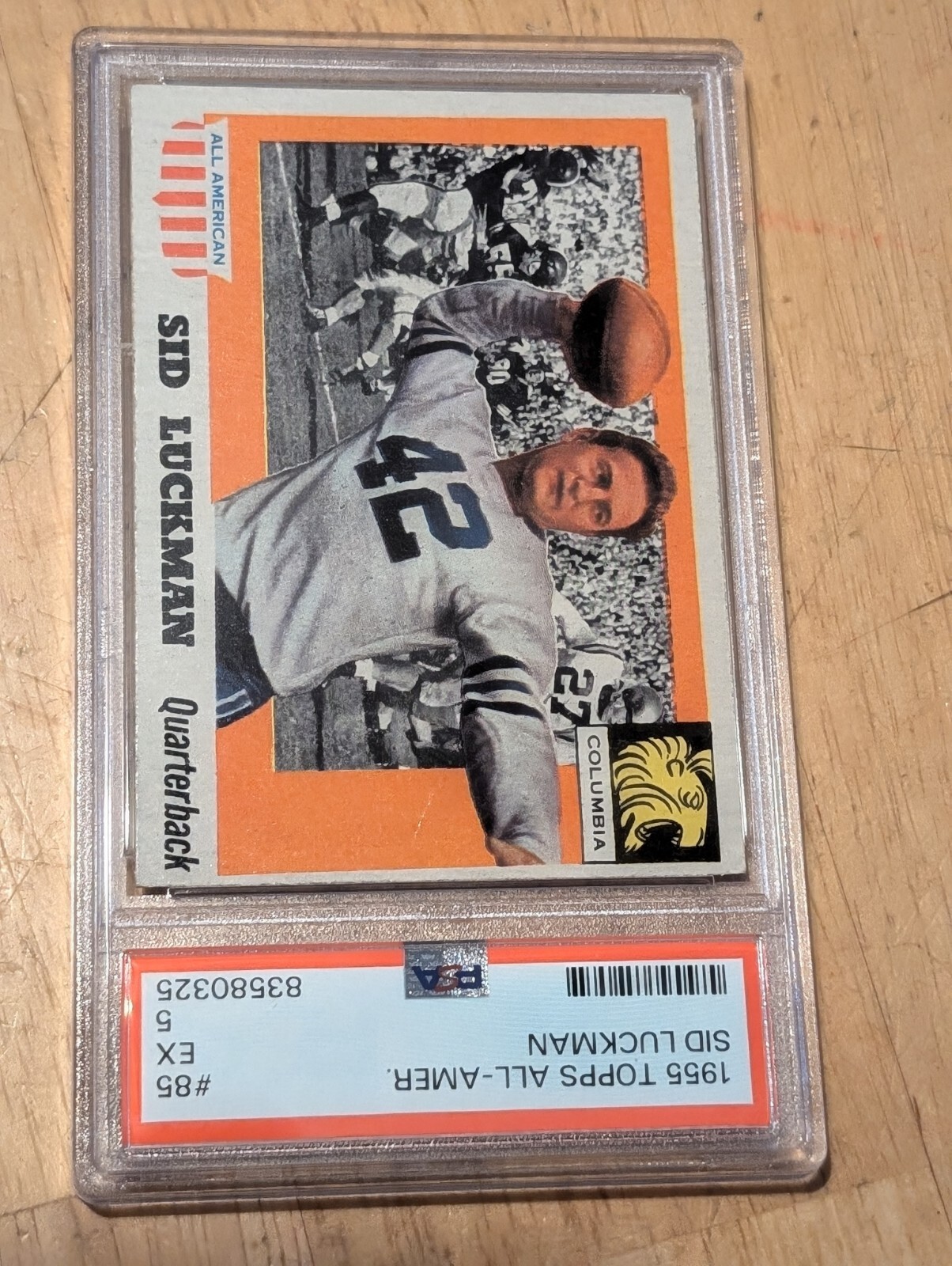 1955 Topps All American - #85 Sid Luckman PSA 4