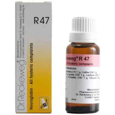 Dr. Reckeweg R47 Drops 22ml x 1 | Relief in Hysteric Complaints | Free Ship