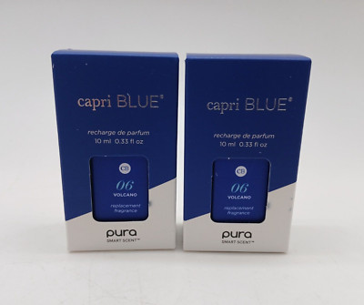 Pura Capri Blue Volcano Refill - Smart Diffuser - Citrus Luxury Scent, 2pk /10mL