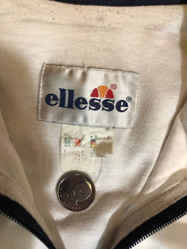 Chaqueta cortavientos Ellesse vintage ligera años 90 color blanco como nueva talla M - Imagen 4 de 5
