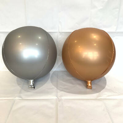 Brandneu 22'' Kugelkugelkugel runde Luftballons matt Chrom Roségold & Silber