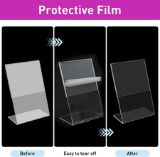 32 Pcs 2.4 x 3.5 Inch Mini Acrylic Sign Holders Acrylic Picture Frames Clear ...