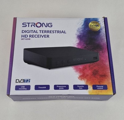 STRONG SRT 8208 DVB-T2 HD Receiver Full HD USB PVR Timeshift NEUWERTIG