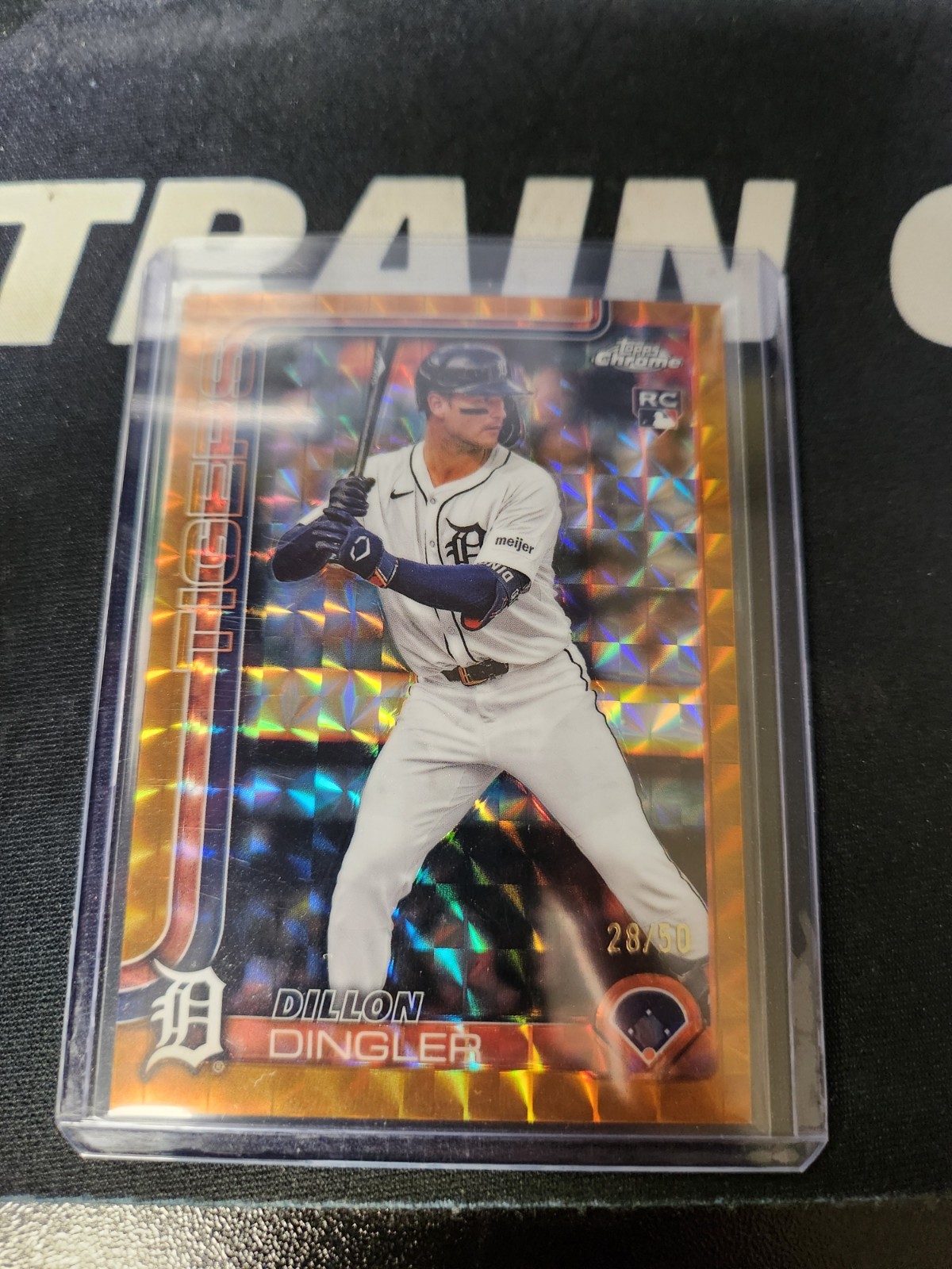 2025 Topps Chrome Dillon Dingler Rookie /50 Gold Geometric #274 Detroit Tigers
