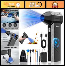 Rechargeable Compressed Air Duster - 3-Gear Cordless Blower for Keyboard, PC, Ca