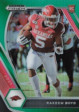 2021 Panini Prizm Draft Picks - Rakeem Boyd #152 Green Prizm (RC)